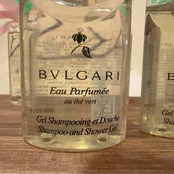 Bvlgari Traveler Size Green Tea Shampoo and Shower Gel 40ml/1.3oz x5 New - Picture 2 of 4